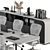 Office Meeting Table 374 3D model small image 3