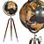 Black Earth Globe by Kare 3D model small image 1