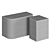 Modern Minotti JAMES Table 3D model small image 2