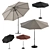 Rainproof Fabric Umbrella 05 3D model small image 5