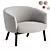 Modern Gallotti&Radice Armchair 3Ds Max 3D model small image 1