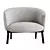 Modern Gallotti&Radice Armchair 3Ds Max 3D model small image 3