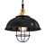 Retro Metal Loft Pendant Light 3D model small image 1