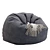 Contemporary Bean Bag Chair 3D model small image 3