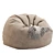 Contemporary Bean Bag Chair 3D model small image 4