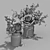 Floral Bouquet 3D Model Kit 3D model small image 7