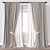 Modern Curtain 3D Model Kit 3D model small image 1