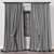 Modern Curtain 3D Model Kit 3D model small image 4