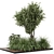 Outdoor Garden Bush Tree Set 3D model small image 2