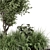 Outdoor Garden Bush Tree Set 3D model small image 6