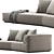 Sleek Modern Flexform PERRY Sofa 3D model small image 5
