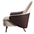 Modern Minotti Armchair 3D Model 3D model small image 2