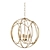 Modern Gold Orb Chandelier Light 3D model small image 1