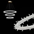 Ring of Crystals LED Chandelier 3D model small image 2