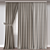 Modern Curtain Design 3D Model 3D model small image 1