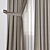 Modern Curtain Design 3D Model 3D model small image 2