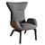  Designer Italian Lounge Armchair 3D model small image 1