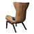  Designer Italian Lounge Armchair 3D model small image 2