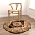 Set of 6 Round Carpets 3D model small image 2