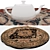 Set of 6 Round Carpets 3D model small image 4