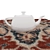 Set of 6 Round Carpets 3D model small image 5