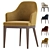 MARCO Upholstered Wooden Chair 3D model small image 2