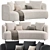 Modern YVES Sofa Design By Porada 3D model small image 1