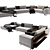 Contemporary Poliform Mondrian Sofa 3D model small image 2