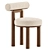 Modern Upholstered Dining Chair 3D model small image 2