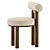 Modern Upholstered Dining Chair 3D model small image 4