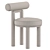 Modern Upholstered Dining Chair 3D model small image 5