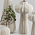 Elegant Lithos Vase Set 01 3D model small image 2