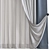 Tactile Timeworn Curtain Panel 3D model small image 2