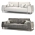 Modern 3D Sofa Laronso Model 3D model small image 3