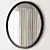 West Elm Metal Round Mirror 3D model small image 2