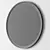 West Elm Metal Round Mirror 3D model small image 7