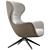 Modern Joker Lounge Chair Design 3D model small image 5