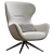 Modern Joker Lounge Chair Design 3D model small image 6