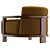 Modern UV-Textured Lounge Chair 3D model small image 4