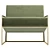 UV Unwrapped Lounge Chair in Real Size 3D model small image 2