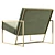 UV Unwrapped Lounge Chair in Real Size 3D model small image 4