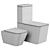 Vincea Q-Line Modern Suspended Toilets 3D model small image 4