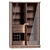 Modern Blockboard Storage Unit 3D model small image 1