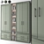 Customizable Neoclassical Wardrobe Design 3D model small image 1