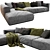 Modern Chaise Longue Sofa 3D 3D model small image 1