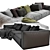 Modern Chaise Longue Sofa 3D 3D model small image 5