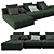 Luxury Goodman Minotti Sofa 3D model small image 3