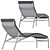 Contemporary Longframe Sunbed Design 3D model small image 4