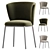 Modern Ciselia Dining Chair Design 3D model small image 2