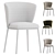 Modern Ciselia Dining Chair Design 3D model small image 5